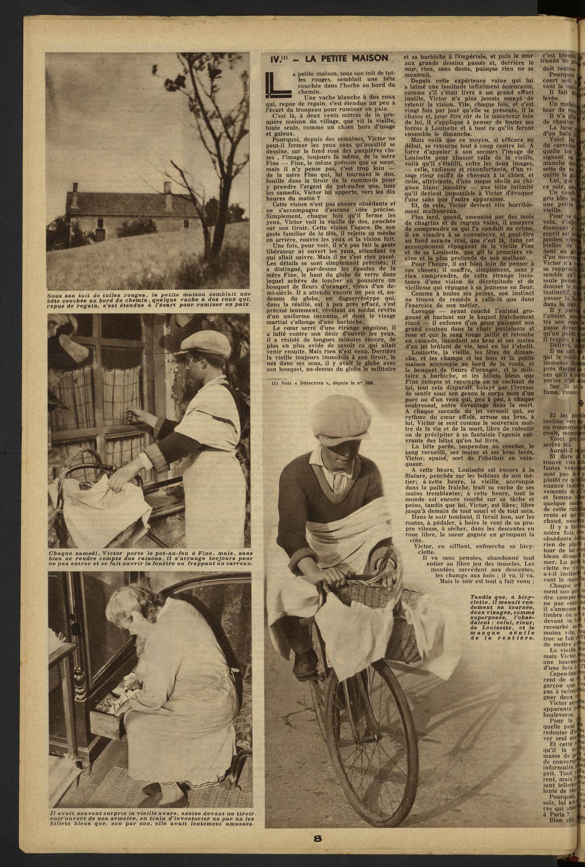 dessins agents de police à bicyclette 1906