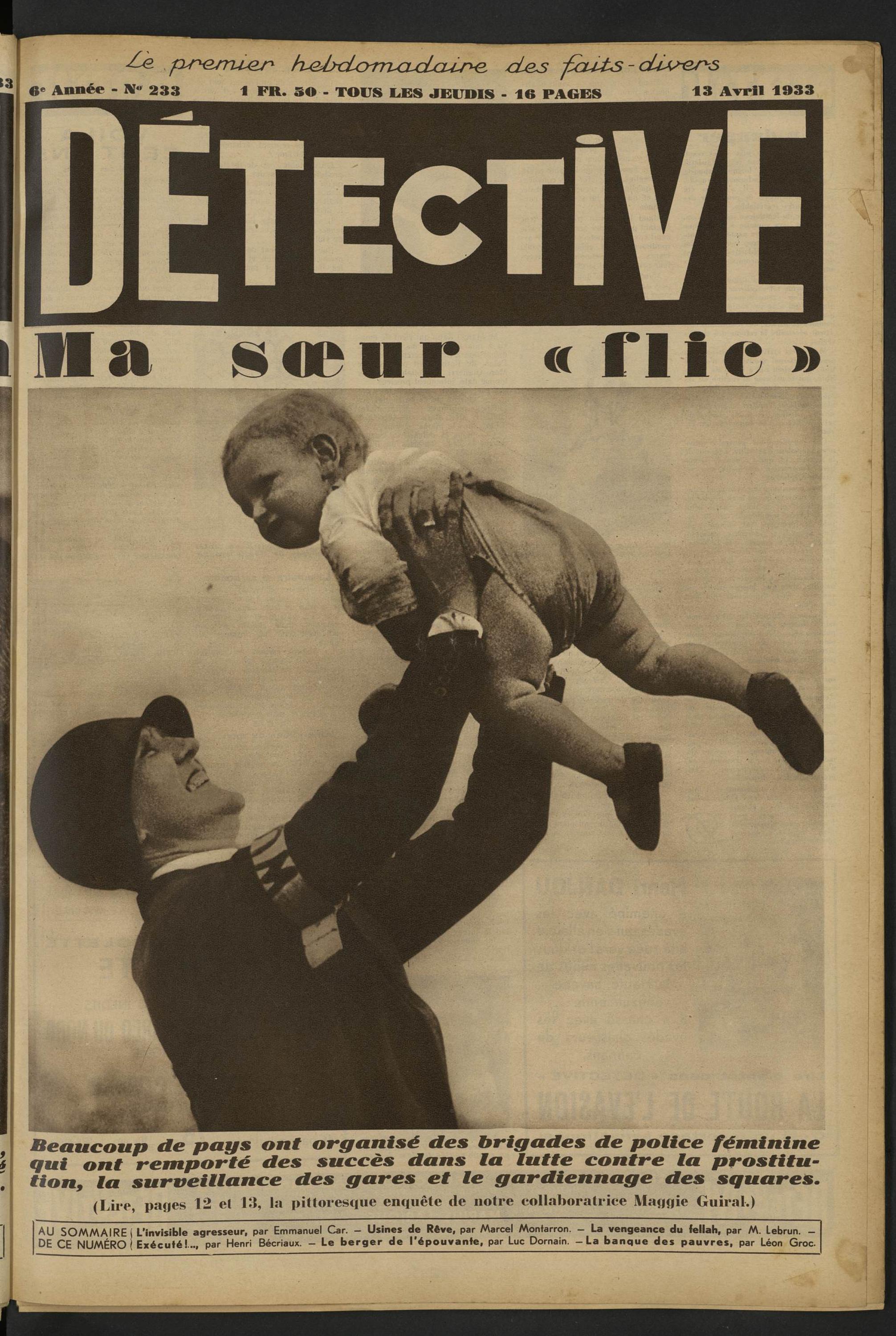 Criminocorpus Détective Ma Soeur Flic Volume 233 1933