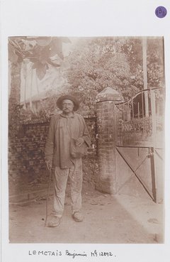 « Lemetais Benjamin. Matricule 12892 » [photographie]