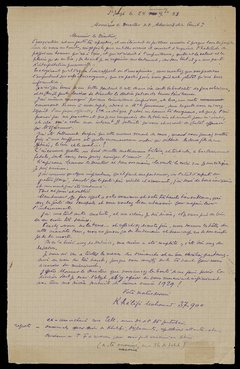 Lettre du transporté Khelifi au Directeur de l’administration pénitentiaire, Saint-Joseph, 1928