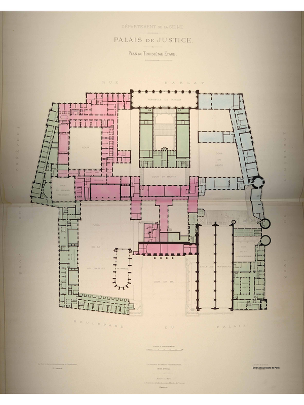 Plan Palais De Justice De Paris