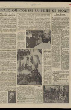 Anonyme, « Pour ou contre la peine de mort », L’Est Républicain, 2 février 1958, p. 10
