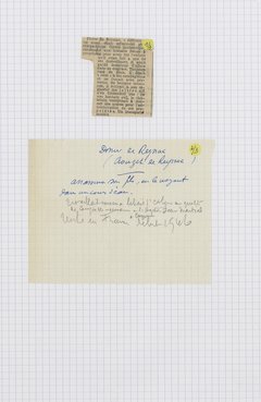 Albert Ubaud, Fragments de papiers sur Pierre Crouzet de Reyssac