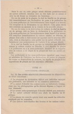 La loi de 1912 sur la circulation des « nomades » (Tsiganes) en France
