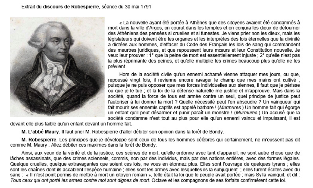 Les débats à l'Assemblée constituante (1791) Criminocorpus